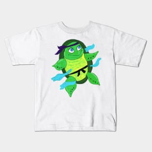 Sea Turtle,  Cute Sea Turtle Ninja Kids T-Shirt